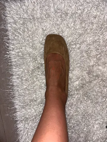 Beige suede ballerina flats, size EU38, Simmi London, brand new