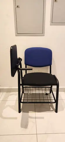 Comfortable Study Chair wit Writing Pad  Book Rack