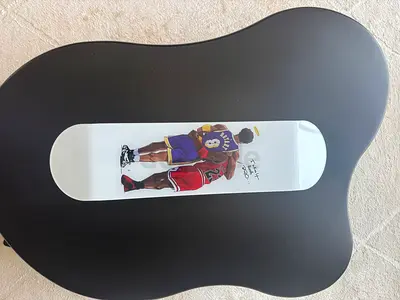 Michael Jordan and Kobe Bryant Skateboard Wall Art