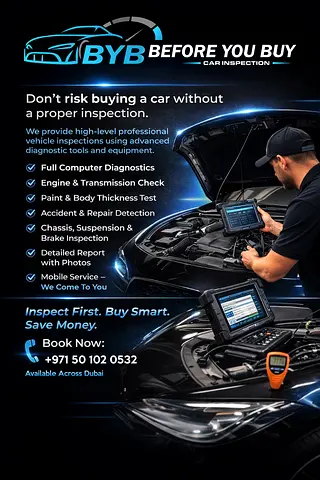 BEFORE YOU BUY | Professional Car Inspection– Dubai