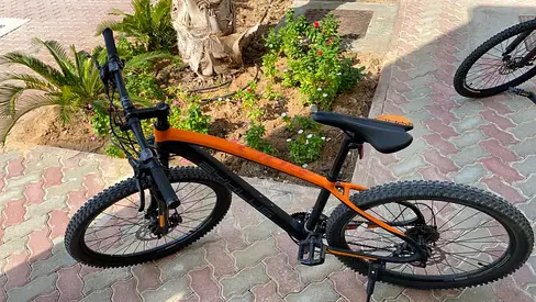 Used Orange  Black Mountain Bike - Good Condition
