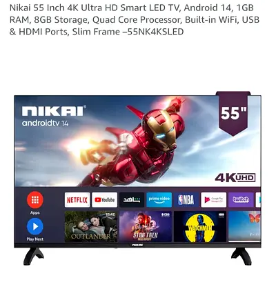 Nikai 55inch TV - 4k Ultra HD - Smart LED