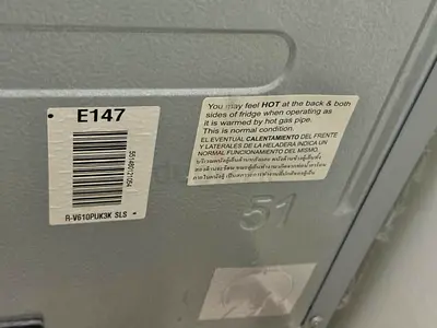 Used Refrigerator - Back Panel (Spare/Replacement) / Fridge Unit