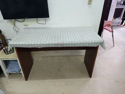 Simple wooden study desk / console table - good condition