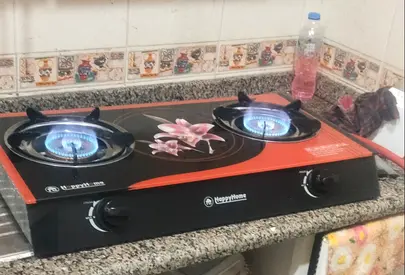 HappyHome 2-Burner Gas Stove - Portable Cooktop (Used)