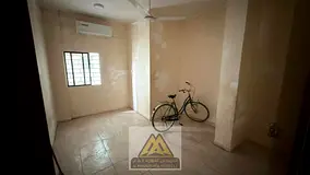Studio apartment for annual rent in Al Nakheel 1, Ajman, near the Corniche. Large area, kitchen, and