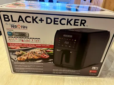 Black+Decker 7L Air Fryer - 1700W (Brand New, Unopened Box)