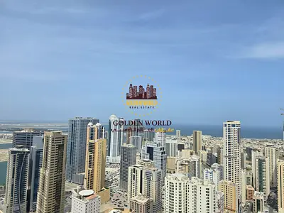 1 Bedroom Apartment with Balcony Sea View in Al Majaz 3 Al Qasba Sharjah Parking High Finishing Gym Pool Access