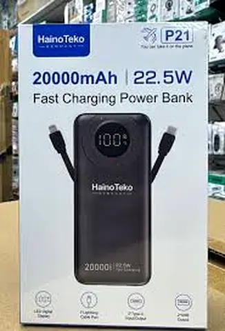 Power Bank Haino Teko P21 20000mAh Portable with 22.5W Fast Charging,