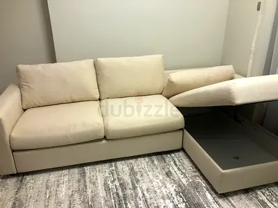 High quality IKEA vimle beige color sofabed with storage