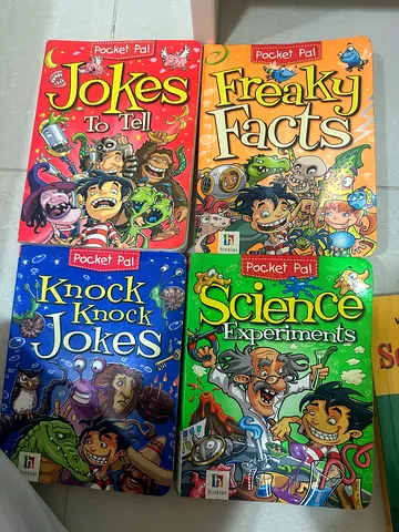 Pocket Pal Kids Book Set — Jokes, Freaky Facts, Science Experiments  Knock Knock Jokes (4 pcs)