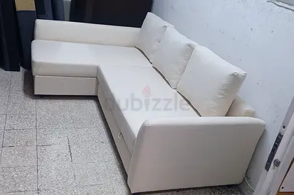 VELVET fabric L shape sofa bed with storage