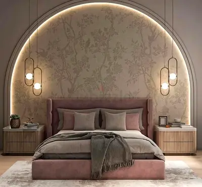 Customize Modern upholstered king bed all colors available
