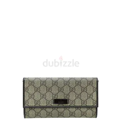 Authentic Gucci Bicolor GG Supreme Continental Wallet