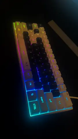 LED KEYBOARD WHITE AND BLACK