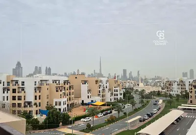 Spacious 1BR | Balcony with Burj skyline view