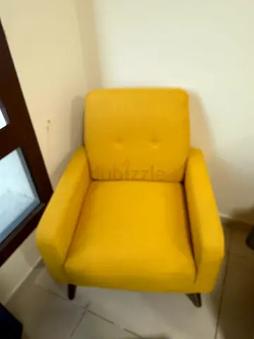 Yellow Accent Armchair - Single Upholstered Chair