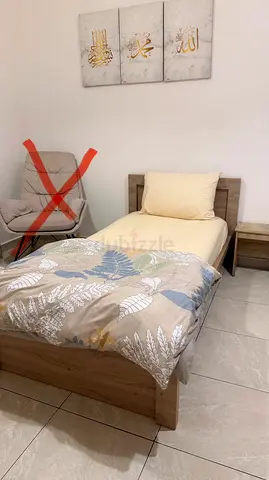 Single Wooden Bed Frame  - Light Oak