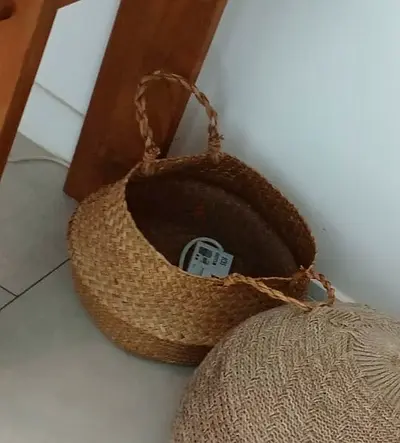 Woven Seagrass Belly Basket