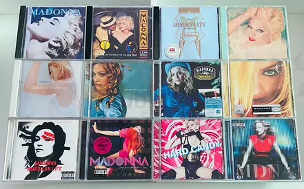 12 Madonna Music CD’s