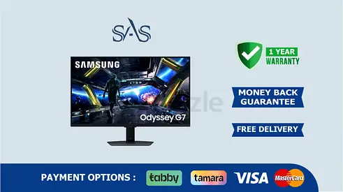 Samsung 27 Inch Odyssey G7 monitor | New - Free Delivery | Warranty | UHD 144Hz | 27DG702