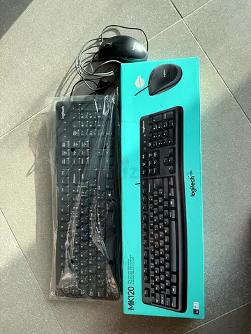 Logitech Wired Keyboard and Mouse Combo (MK120) - excellent Condition