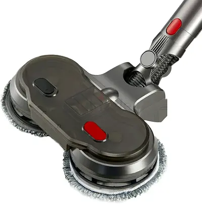 Cordless Electric Floor Polisher/Washer Head Attachment (Dual Rotating Pads)
