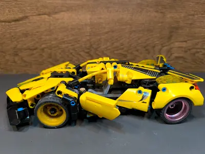 Lego Yellow Sports Car Miniature