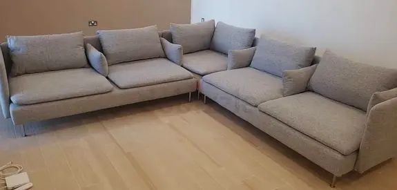 Ikea soderhamn corner light Grey sofa