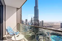 Burj and Fountain Views | High Floor | Ideal Apt