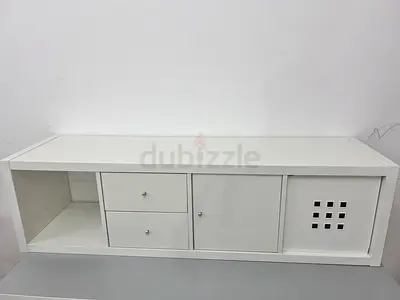 IKEA shelving unit with 2 inserts, white, 42x147 cm Original Price around 655