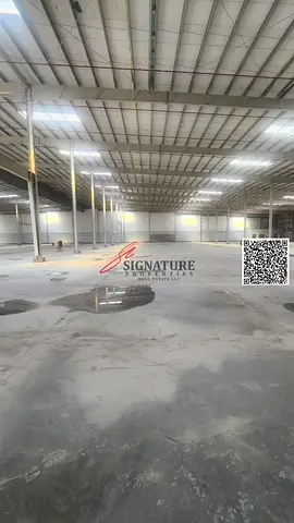 مستودع للإيجار بمساحة 20600 قدم مربع، مزود بتيار كهربائي ثلاثي الأطوار بقدرة 750 كيلوواط، في منطقة الجرف الصناعية بعجمان
