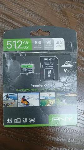 PNY MEMORY CARD MICRO SD PREMIER-X WITH ADAPTER 100MB/S 512GB