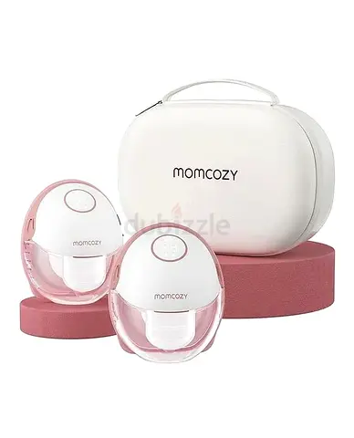 Momcozy Portable Double Electric Breast Pump with Carry Case - Compact  Hands-free