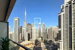 Burj Khalifa View | Elegant Furniture | Mid Floor