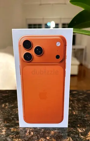 New Iphone 17 pro max orange 512 Middle east version unboxed brand bew آيفون بالعلبه جديد غير مفتوح