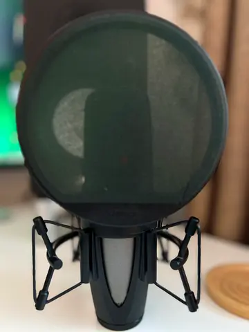 Studio Condenser Microphone with Pop Filter and Shock Mount - Good Condition