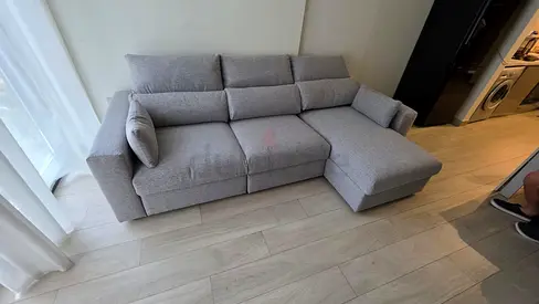 Light grey Ikea eskilstuna L shape sofa