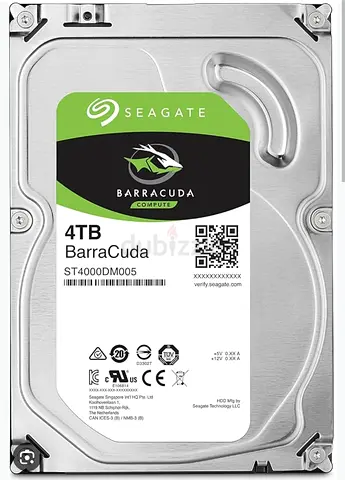 Seagate baracuda 4 TB HDD