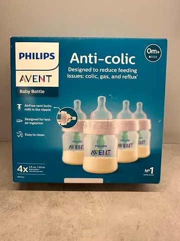 Philips Avent Anti-Colic Baby Bottles - Set of 4 - NEW