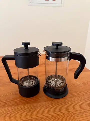 Set of Two French Press Coffee Makers (Small and Medium)