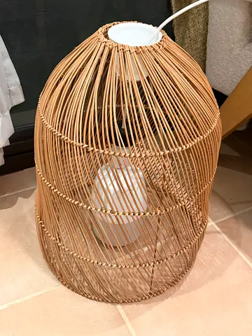 Handmade Rattan Pendant Lamp - Natural Wicker Shade