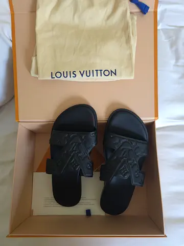 Louis Vuitton LV Oasis Mule Black - Mens Slides (Authentic)