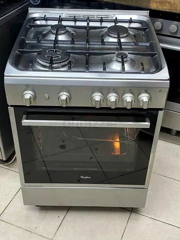 Whirlpool brand 4burner full heavy duty full safety gas cooker 60x60cm with warranty delivery free