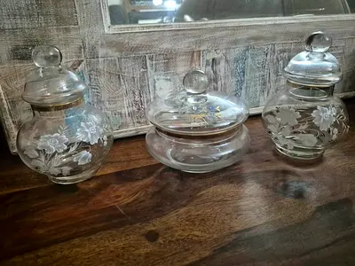 Vintage Crystal Jars