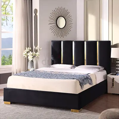 New Modern Queen size Bed storage with medical mattress good Quality Queen bed strong