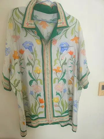 Casablanca short-sleeve Cuban collar floral shirt - men’s, size xl xxl