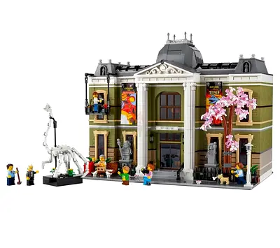 Large Modular Museum Building Block Set with Minifigures