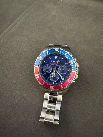 Sector mens chronograph watch Pepsi Style
