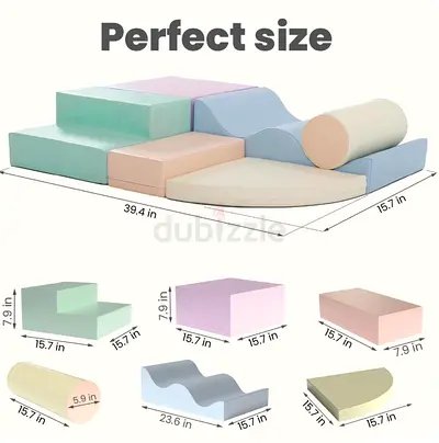 Soft Foam Playset for Toddlers — Slide, Climb  Crawl Activity Set
